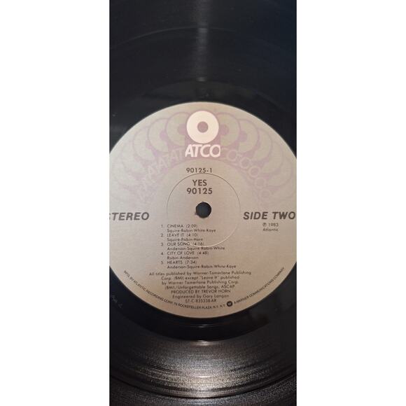 Original 1983 Yes 90125 vinyl LP  record- Atco- VG/ VG+ plays excellent! - Picture 6 of 10